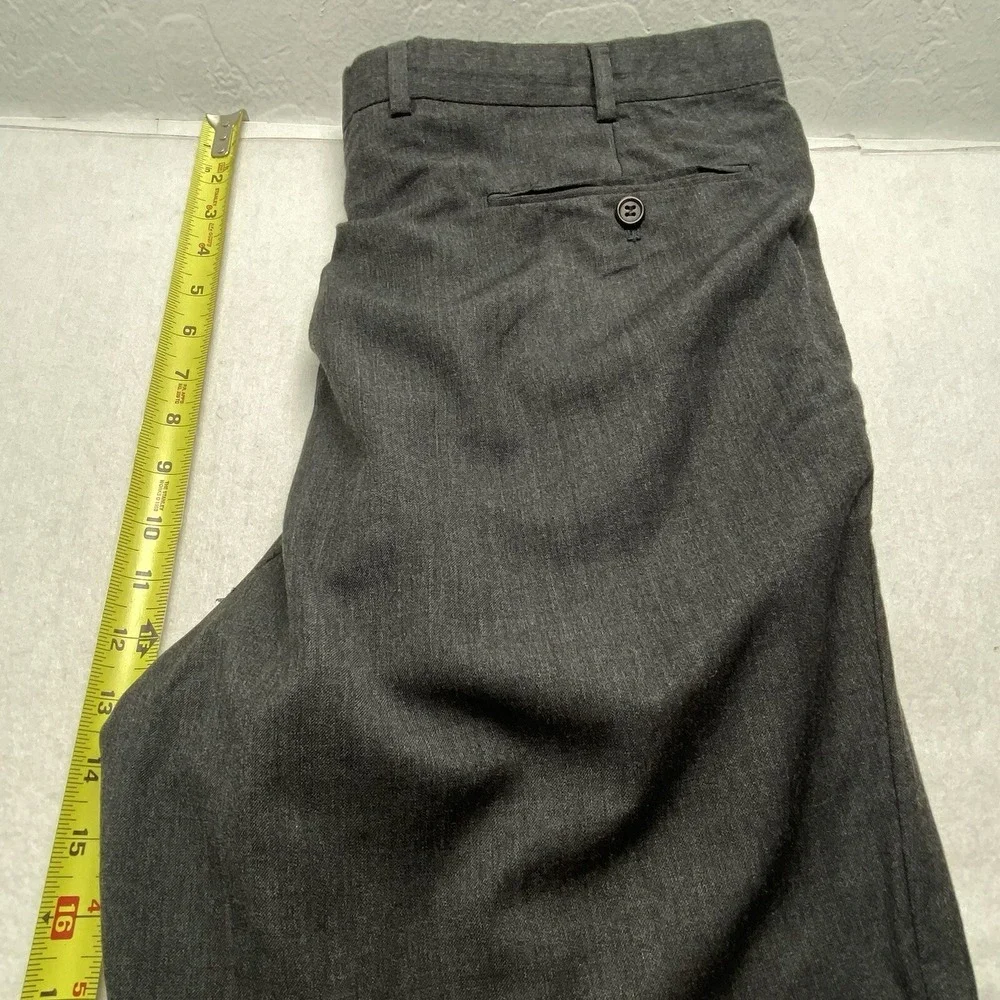 LORO PIANA Men Tasmanian Super 120 Wool Pleated Front Pants Sz 38 Charcoal‎ 10-7